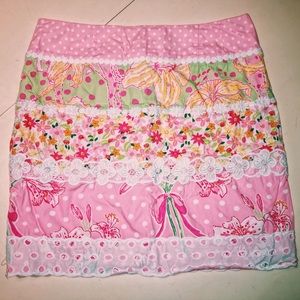 Floral and Lace Lilly Pulitzer skirt